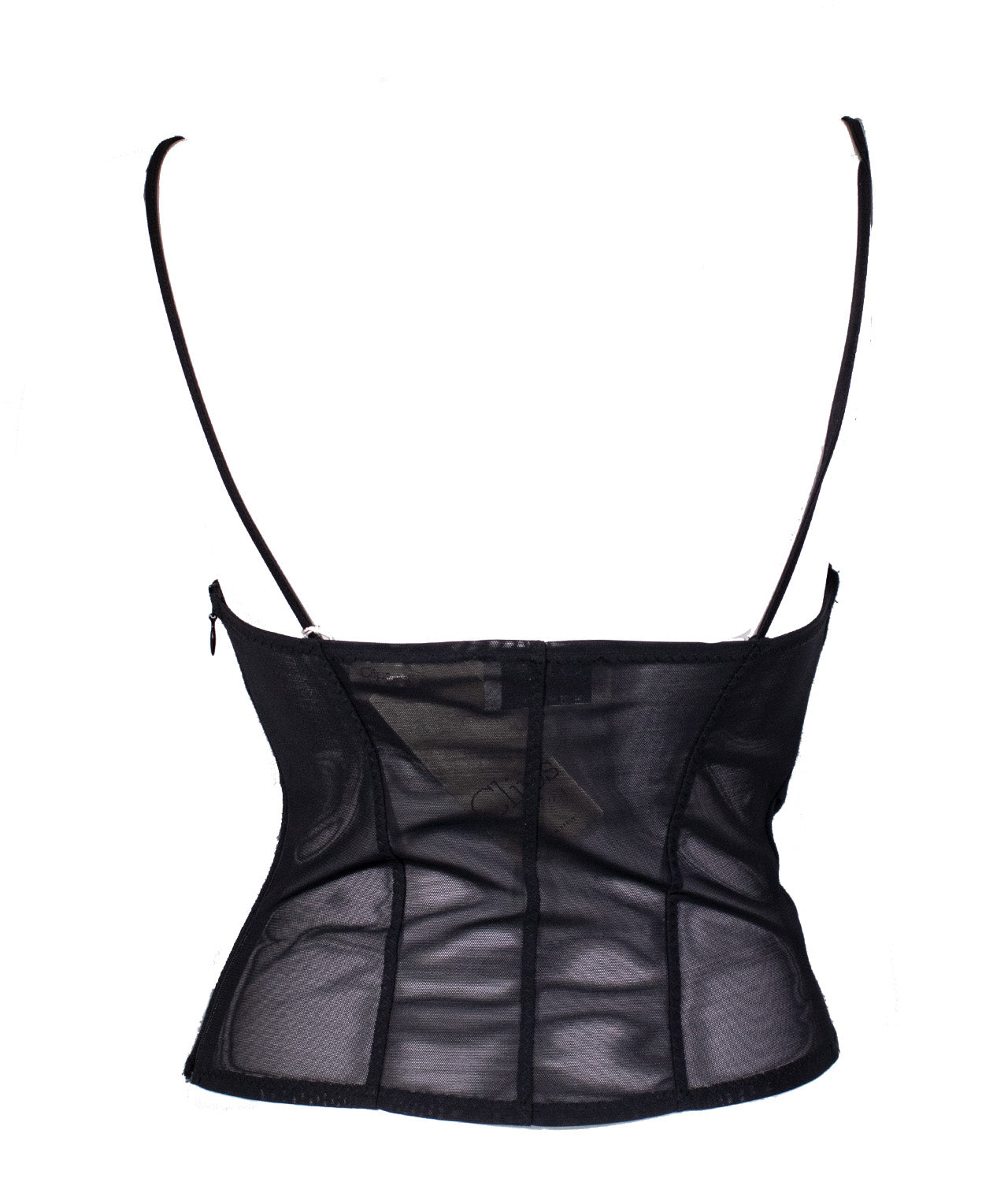 Clips Black Elastic Lace Bustier