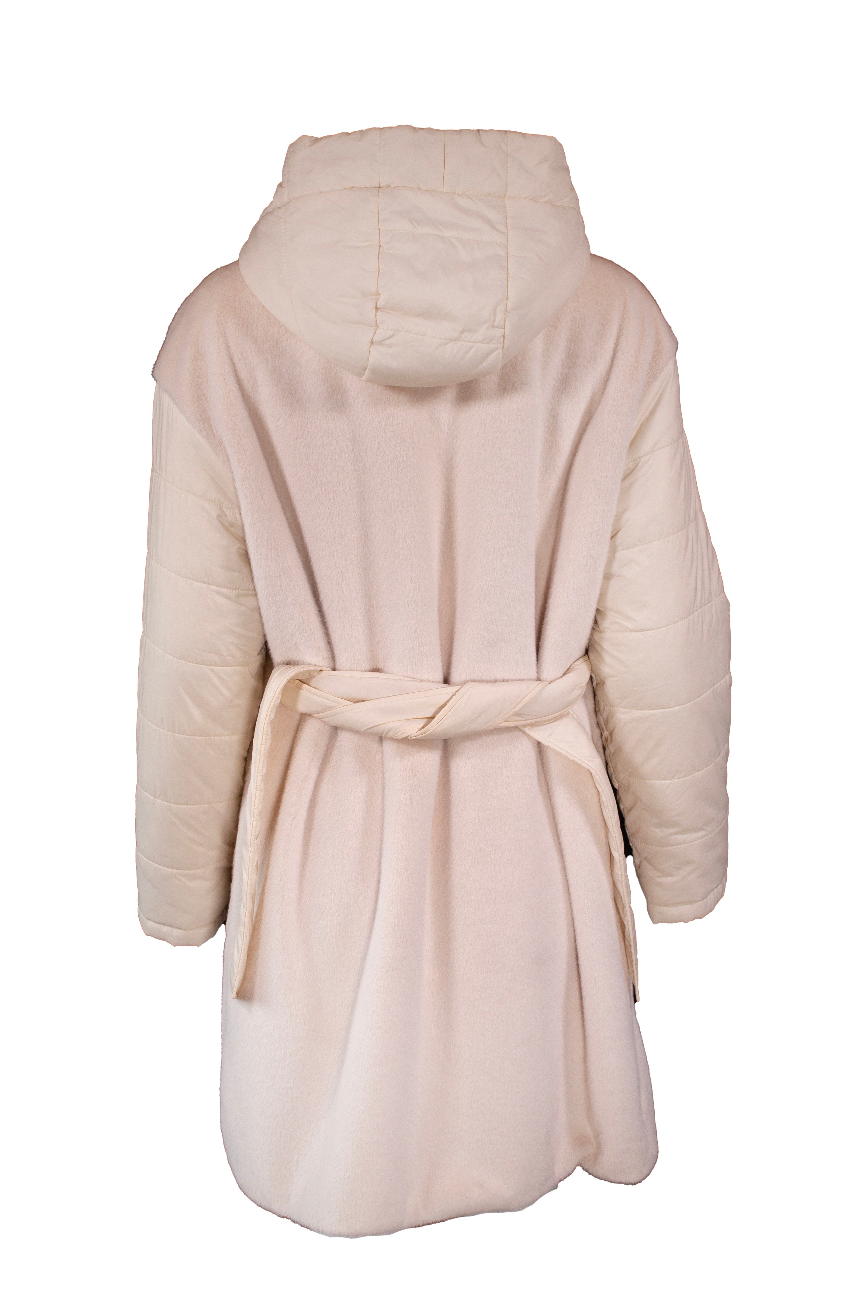 ΜΑΚΡΥ ΓΟΥΝΙΝΟ ΠΑΛΤΟ ΜΠΟΥΦΑΝ image 1