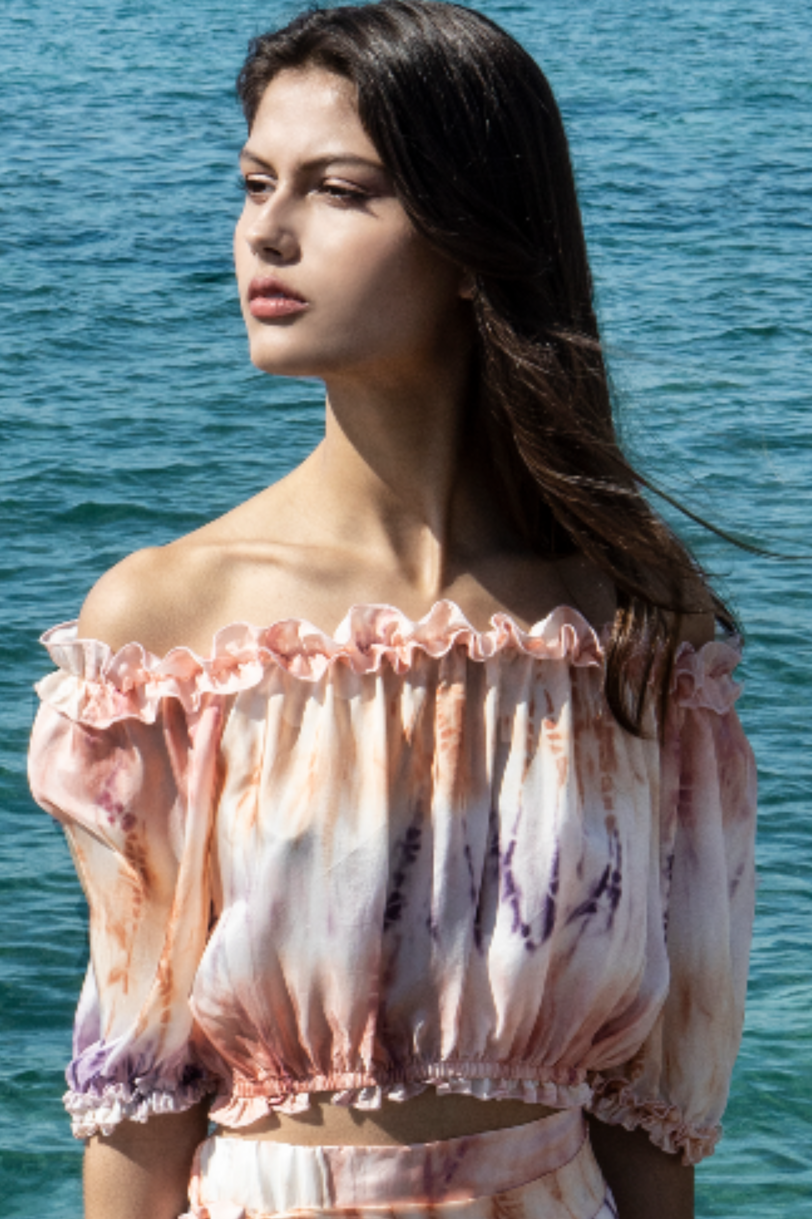 IRous Εμπριμέ Off-Shoulder Τοπ Πολύχρωμο image 0
