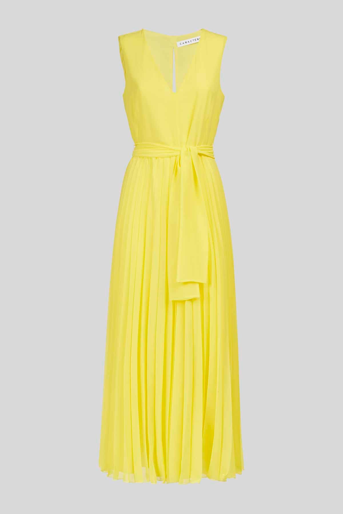 Caractere Φόρεμα Βραδινό μακρύ Κίτρινο image 4