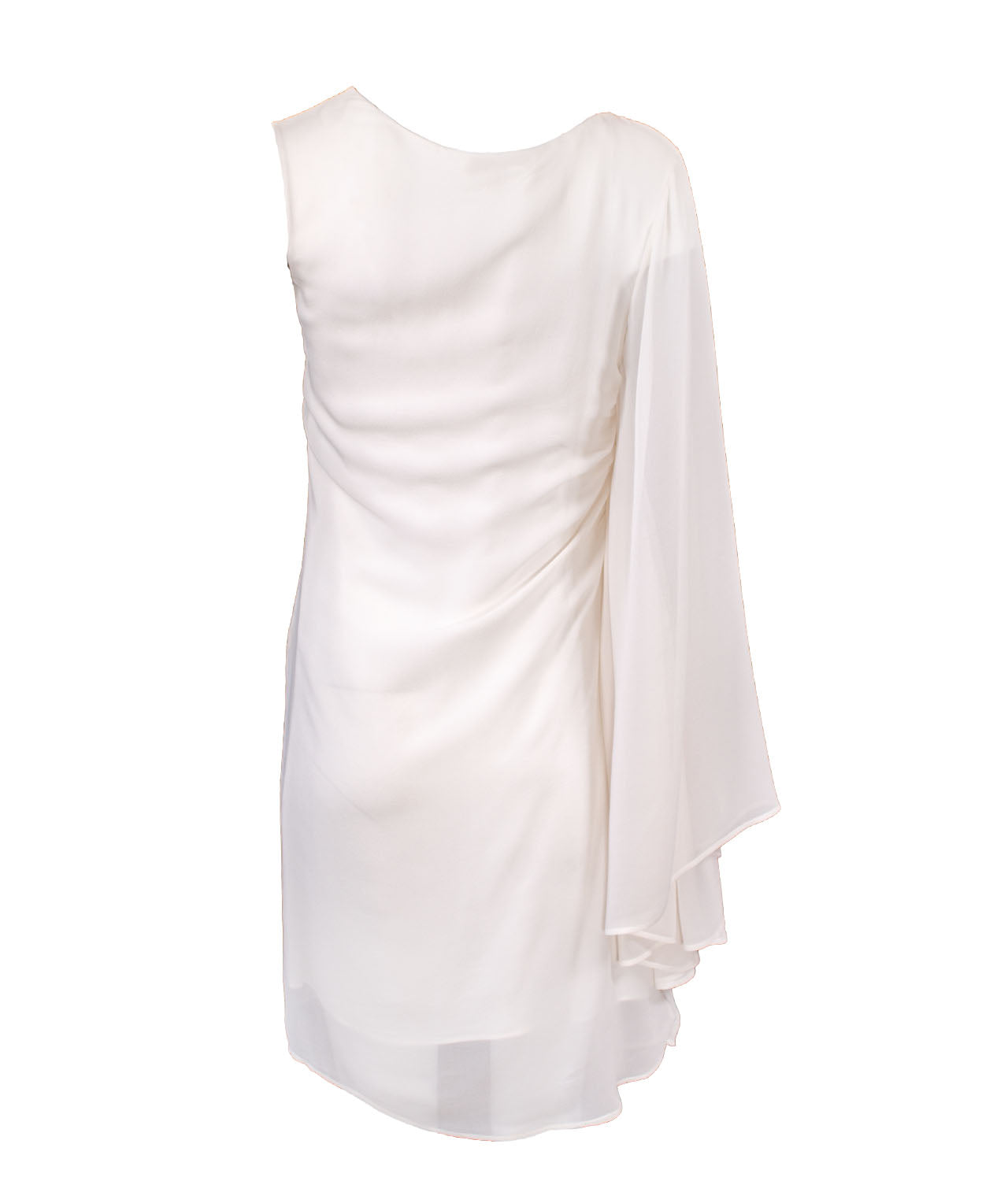 Carlo Pignatelli Βραδινό Λευκό Μεταξωτό Φόρεμα image 2