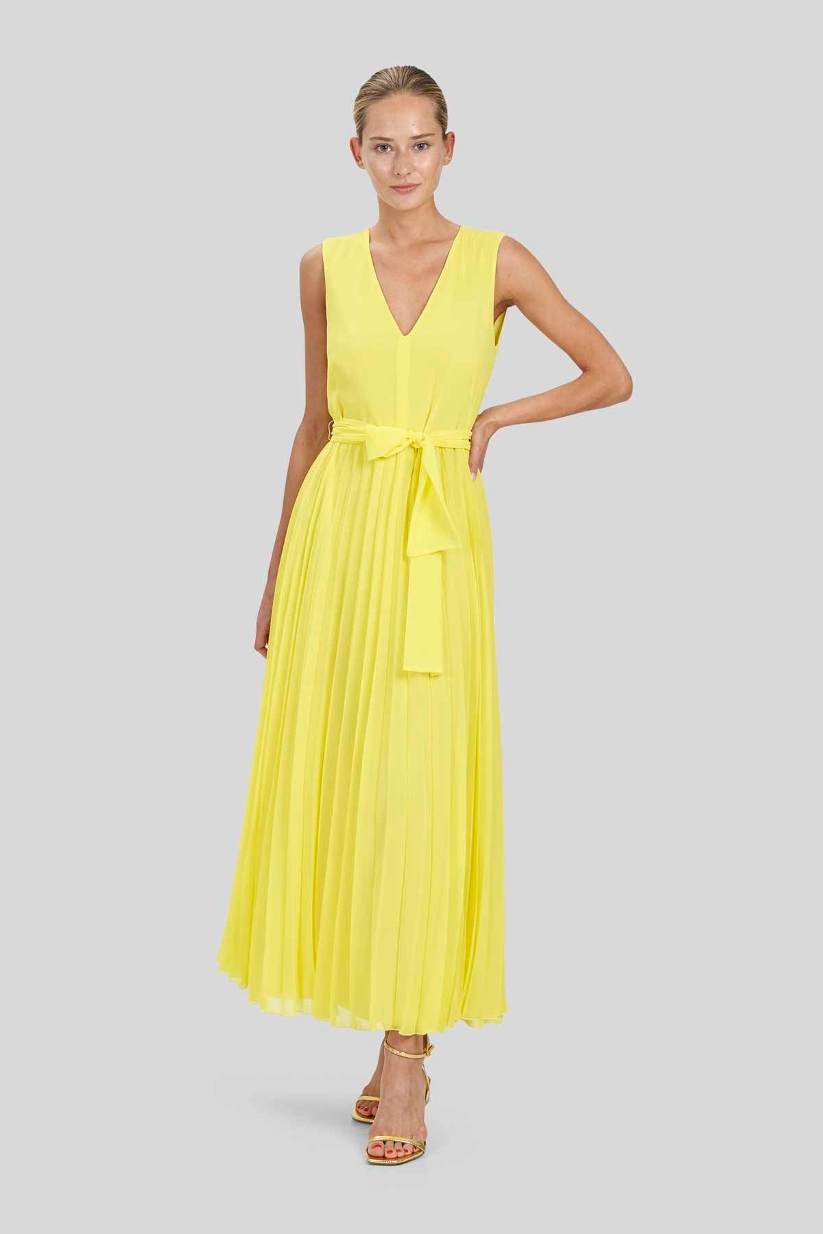 Caractere Φόρεμα Βραδινό μακρύ Κίτρινο image 0