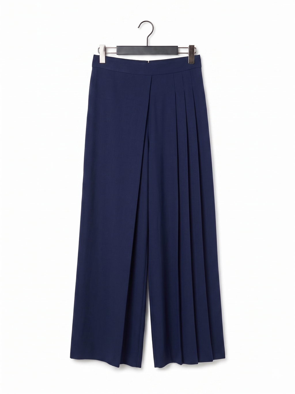 Simona Vignoli Παντελόνι Navy Blue | Wide Leg Palazzo Ψηλόμεσο Γυναικείο Trousers