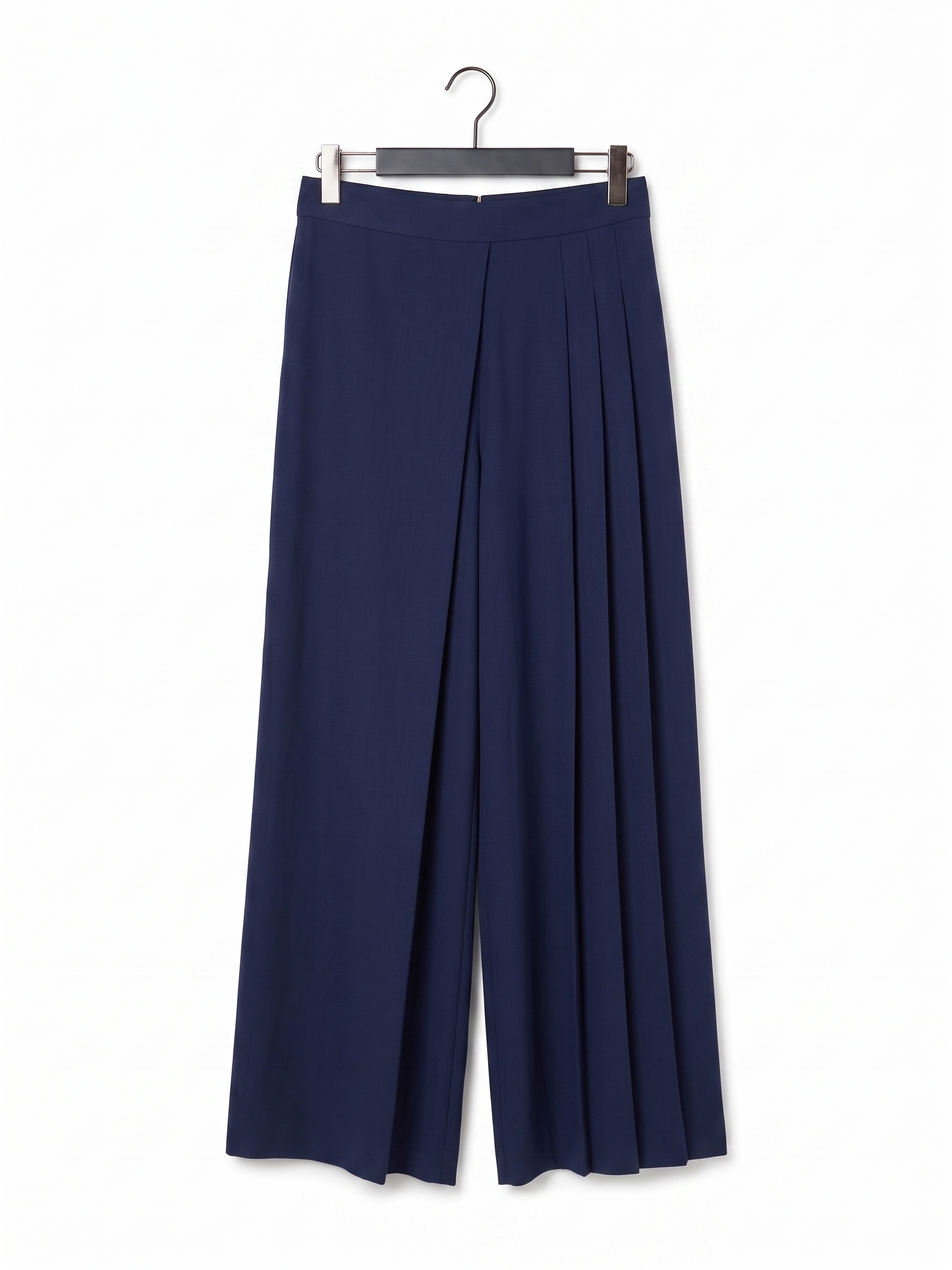 Simona Vignoli Παντελόνι Navy Blue | Wide Leg Palazzo Ψηλόμεσο Γυναικείο Trousers