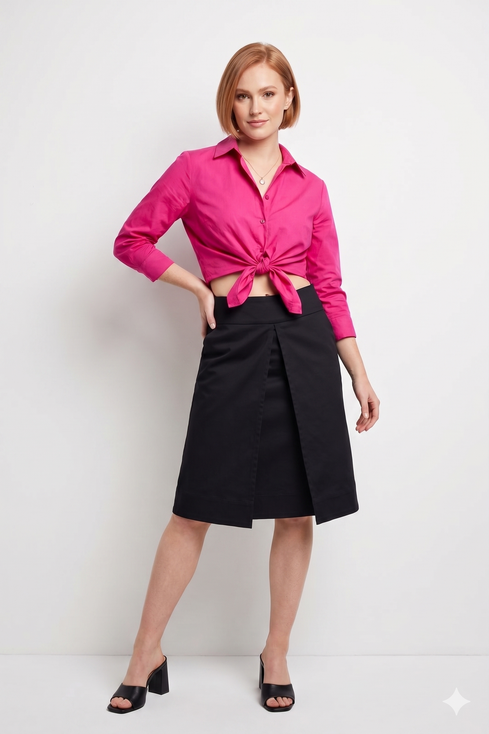 Tonet Μαύρη Φούστα Satin | Pencil Skirt Κλασική Κομψή Made in Italy