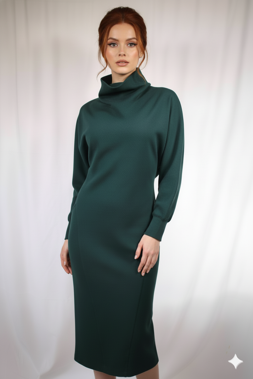 NIU Γυναικείο Πράσινο Μακρύ Φόρεμα