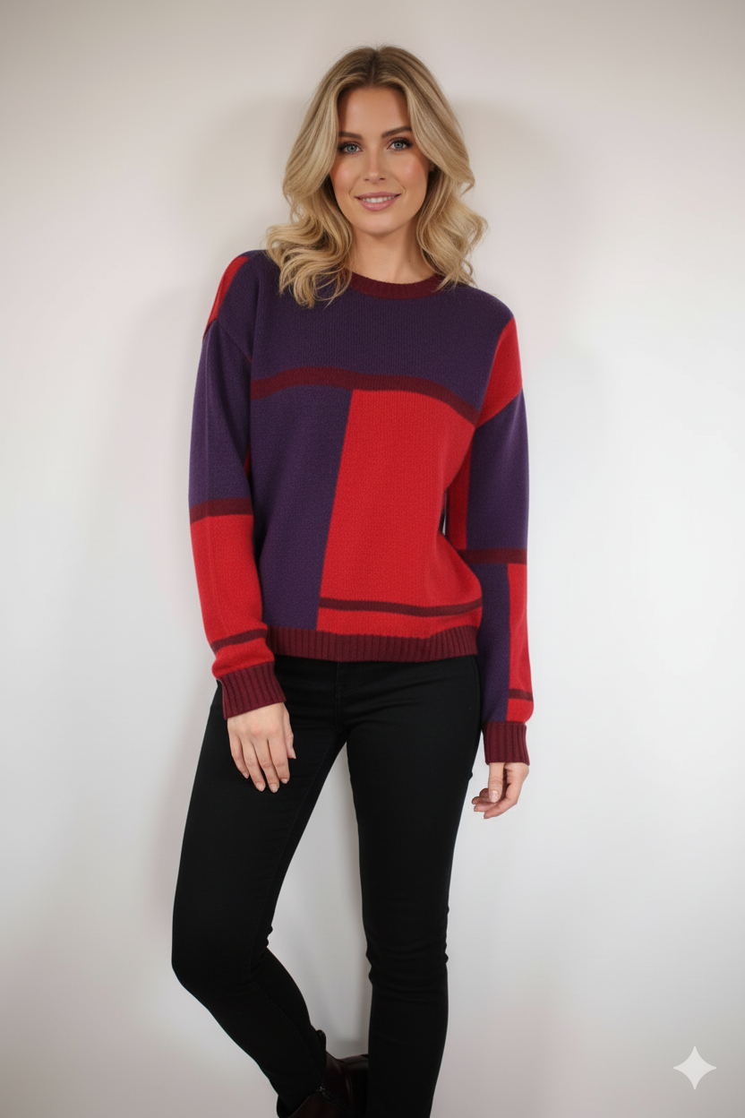 Fusioni Printed Women's Sweater