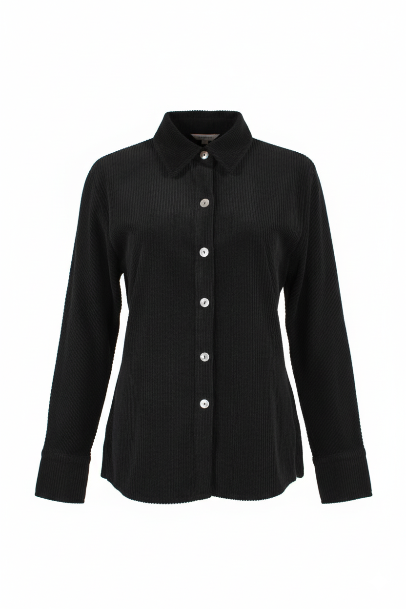 FUSIONI Women's Gray Shirt Jacket – Elegant Jacket for Every Look