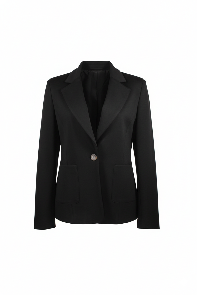 ETICI Women's Black Jacket – Classic Elegance