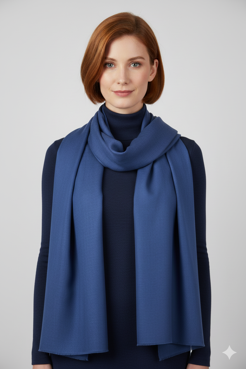 FUSIONI blue Pashmina