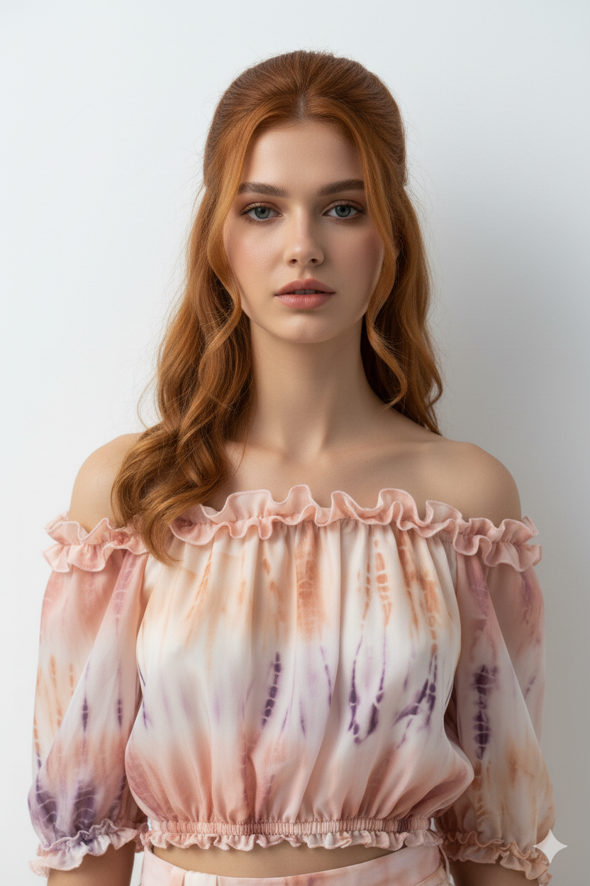 IRous Printed Off-Shoulder Top Multicolor