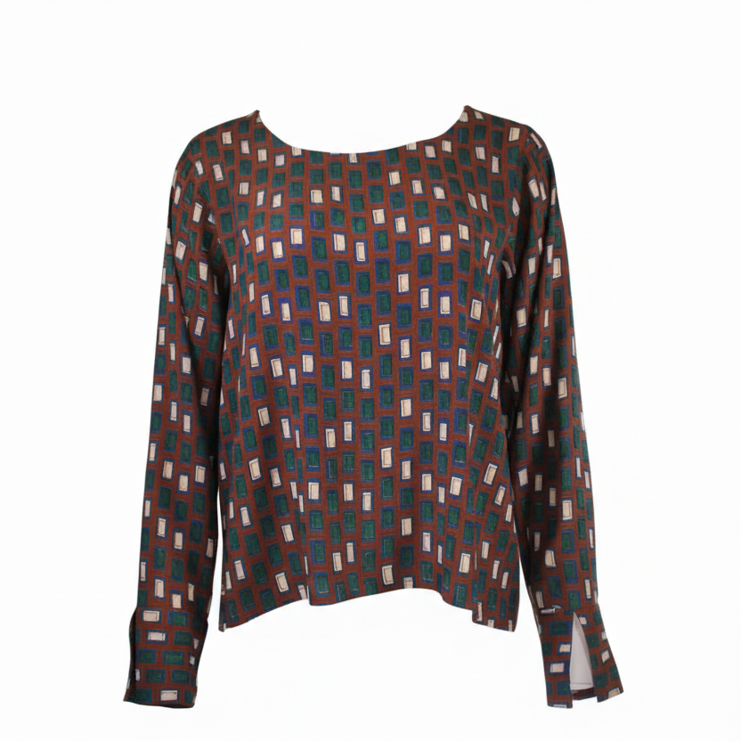 Fusioni Printed Blouse
