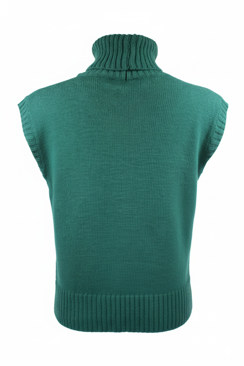 NIU Γυναικείο Μάλλινο Πράσινο Γιλέκο