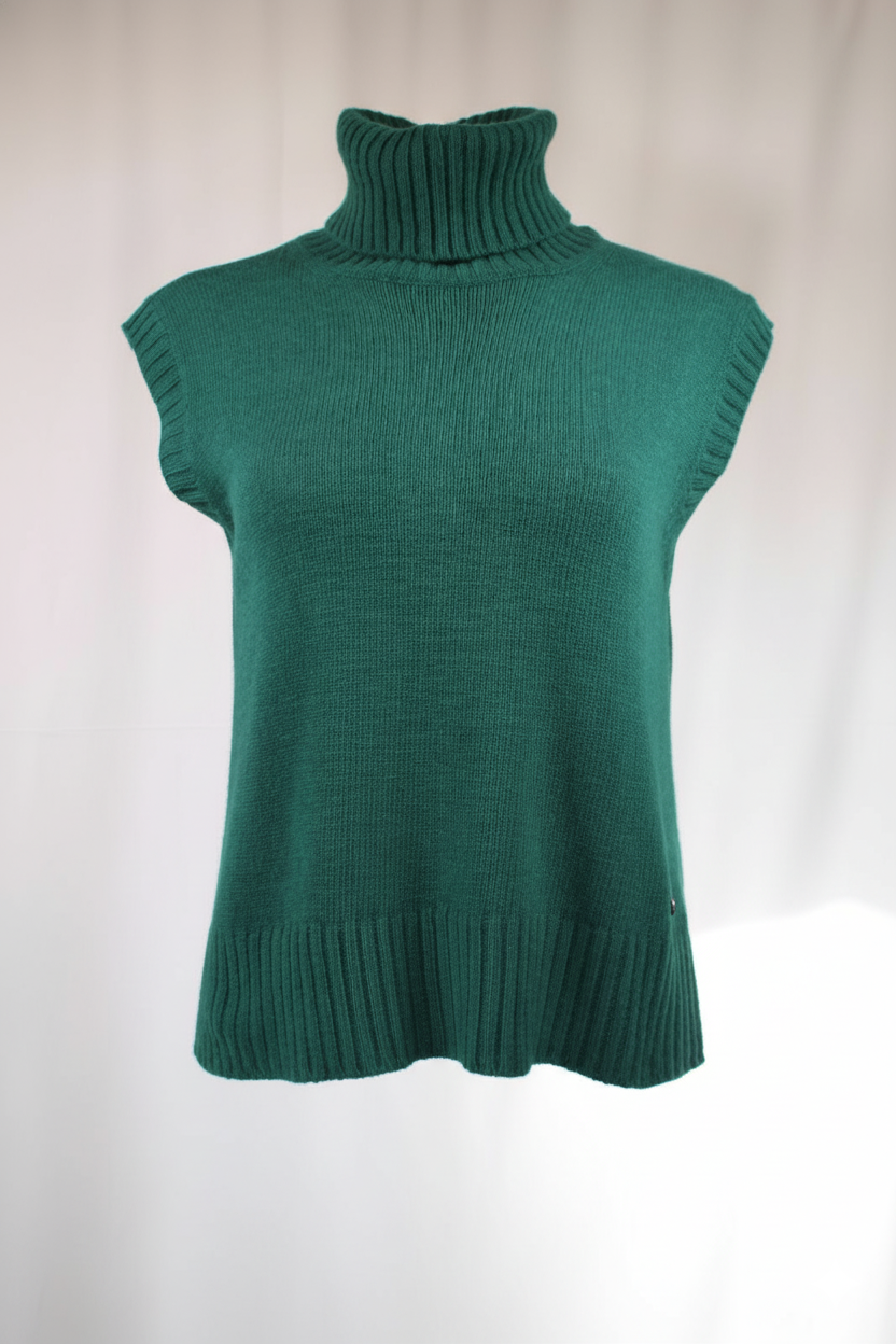 NIU Γυναικείο Μάλλινο Πράσινο Γιλέκο