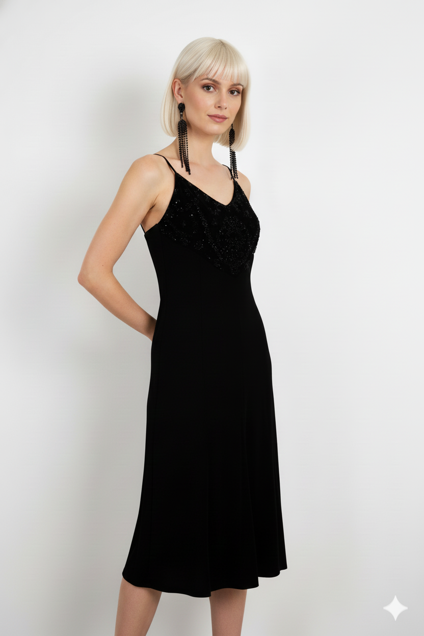 Carlo Pignatelli Γυναικείο Μαύρο Βραδινό Φόρεμα