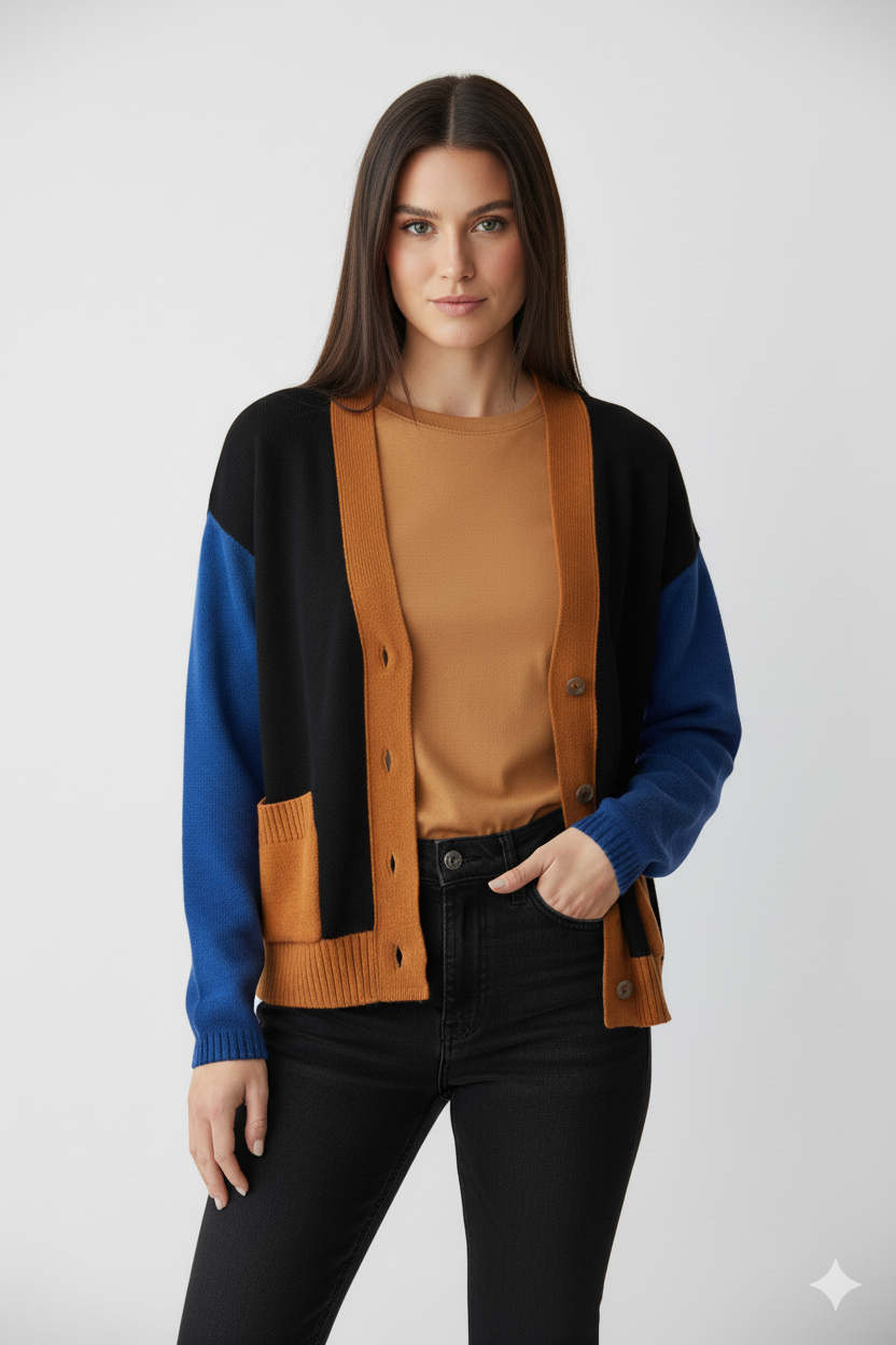 Fusioni Printed Women's Cardigan