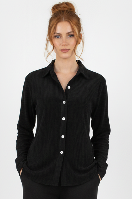 FUSIONI Women's Gray Shirt Jacket – Elegant Jacket for Every Look