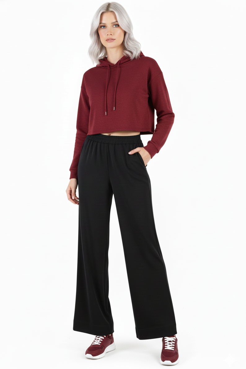 ETICI Women's Elastic Pants - Comfort &amp; Elegance