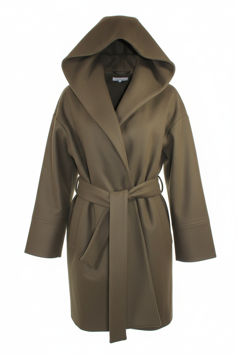 ETICI Women's Olive Coat – Elegant Italian Coat for Every Occasion