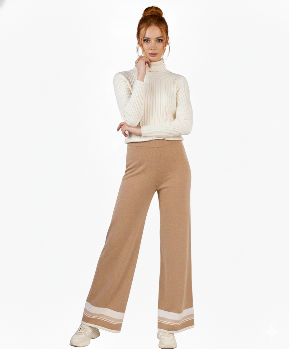 Morgano Wool Camel Pants