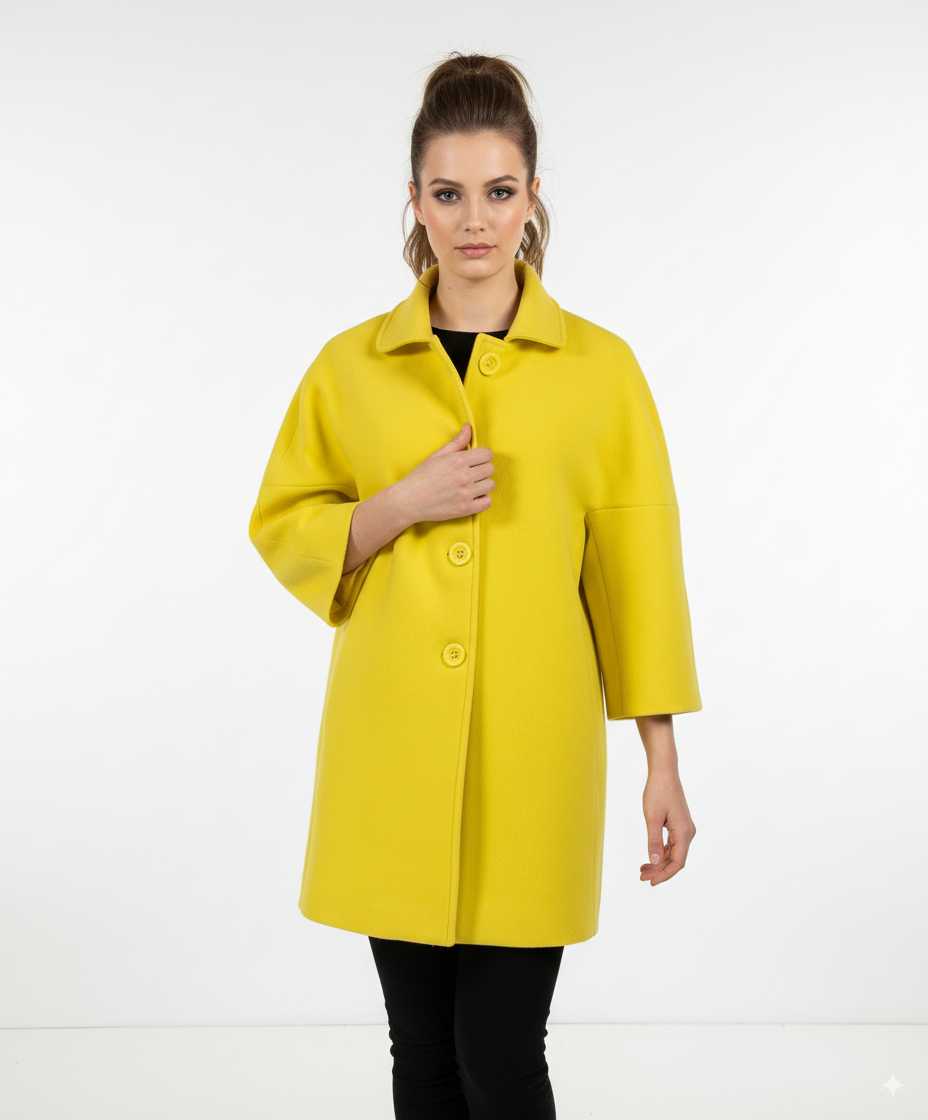 Gdos Women's Coat Yellow Oversized