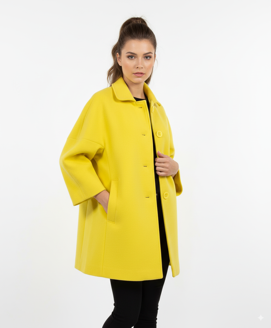 Gdos Women's Coat Yellow Oversized