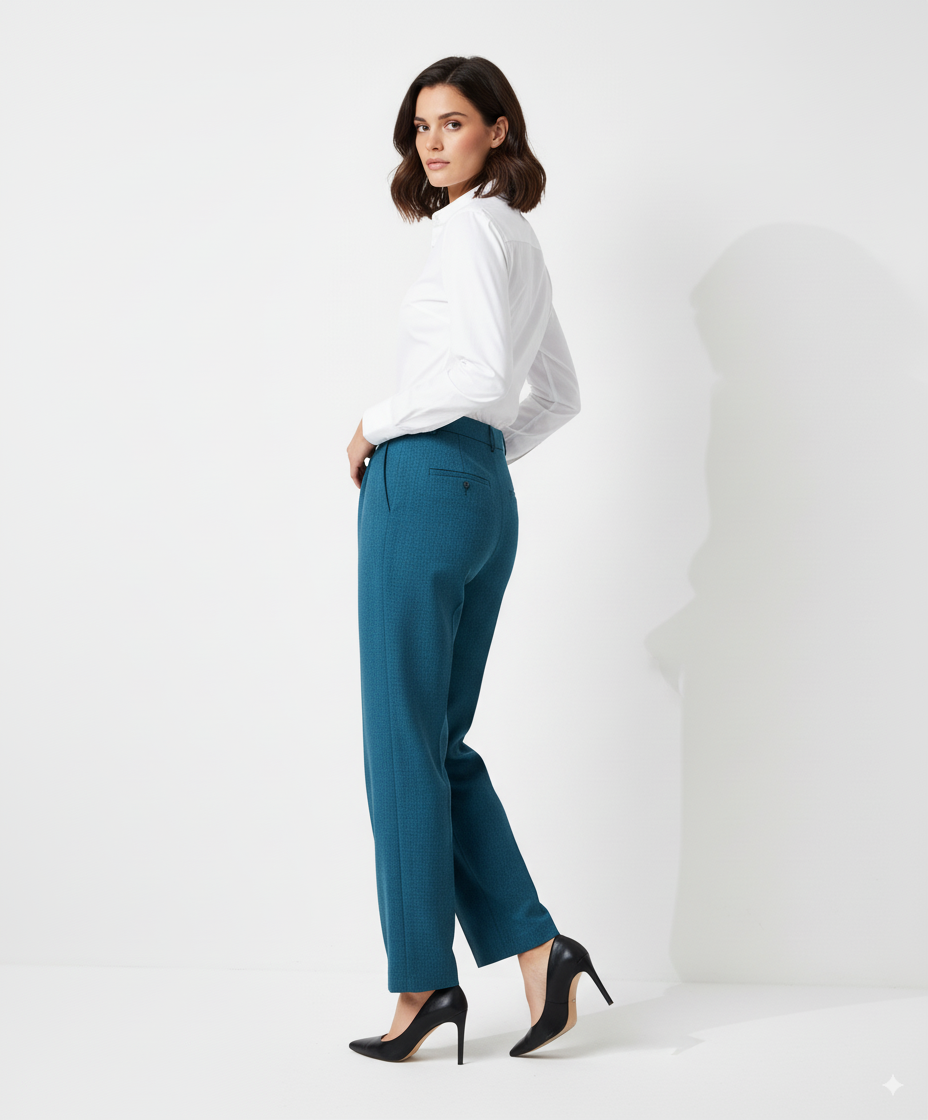 ETICI Women's Petrol Straight Pants