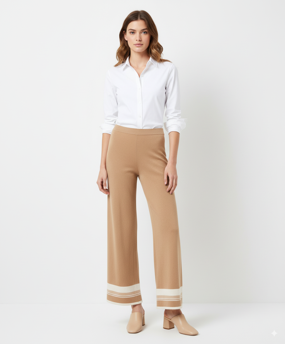 Morgano Wool Camel Pants