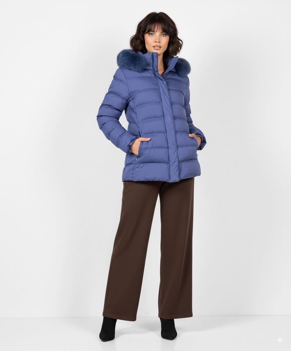 Gdos Jacket with Eco-Fur &amp; Hood – Warmth &amp; Style