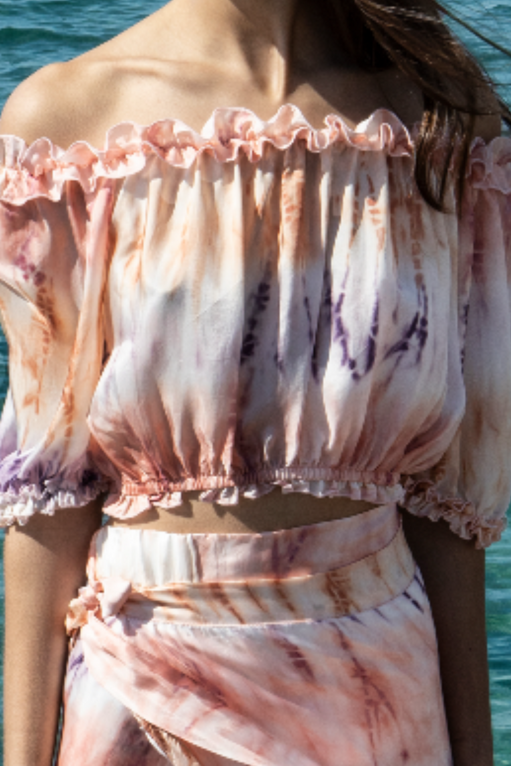 IRous Εμπριμέ Off-Shoulder Τοπ Πολύχρωμο image 1
