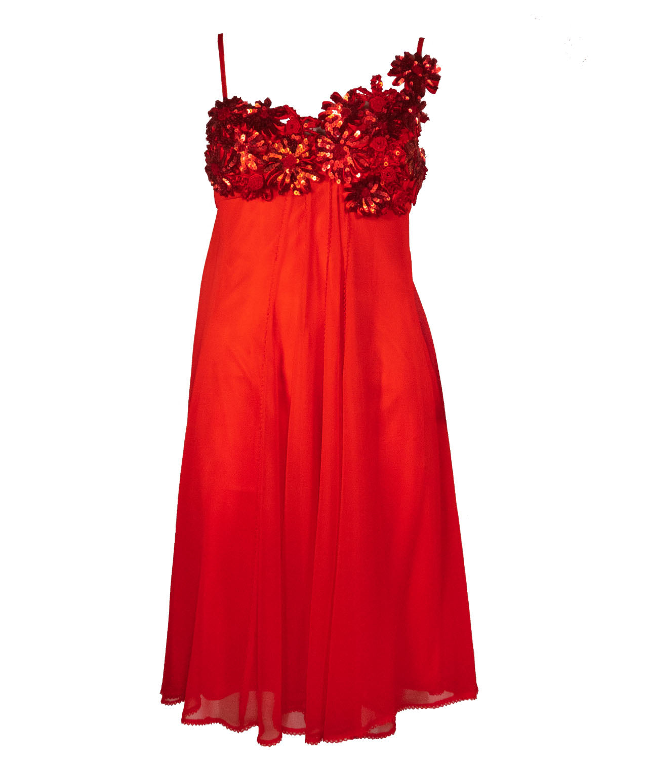 Carlo Pignatelli Φόρεμα Βραδινό Μεταξωτό Κόκκινο με λεπτομέρειες στο μπούστο image 1