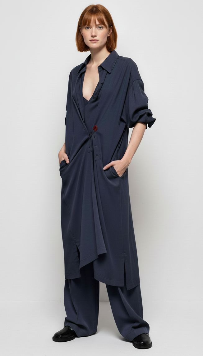 NIU Γυναικείο Μακρύ Γκρι Φόρεμα - Κομψότητα & Άνεση