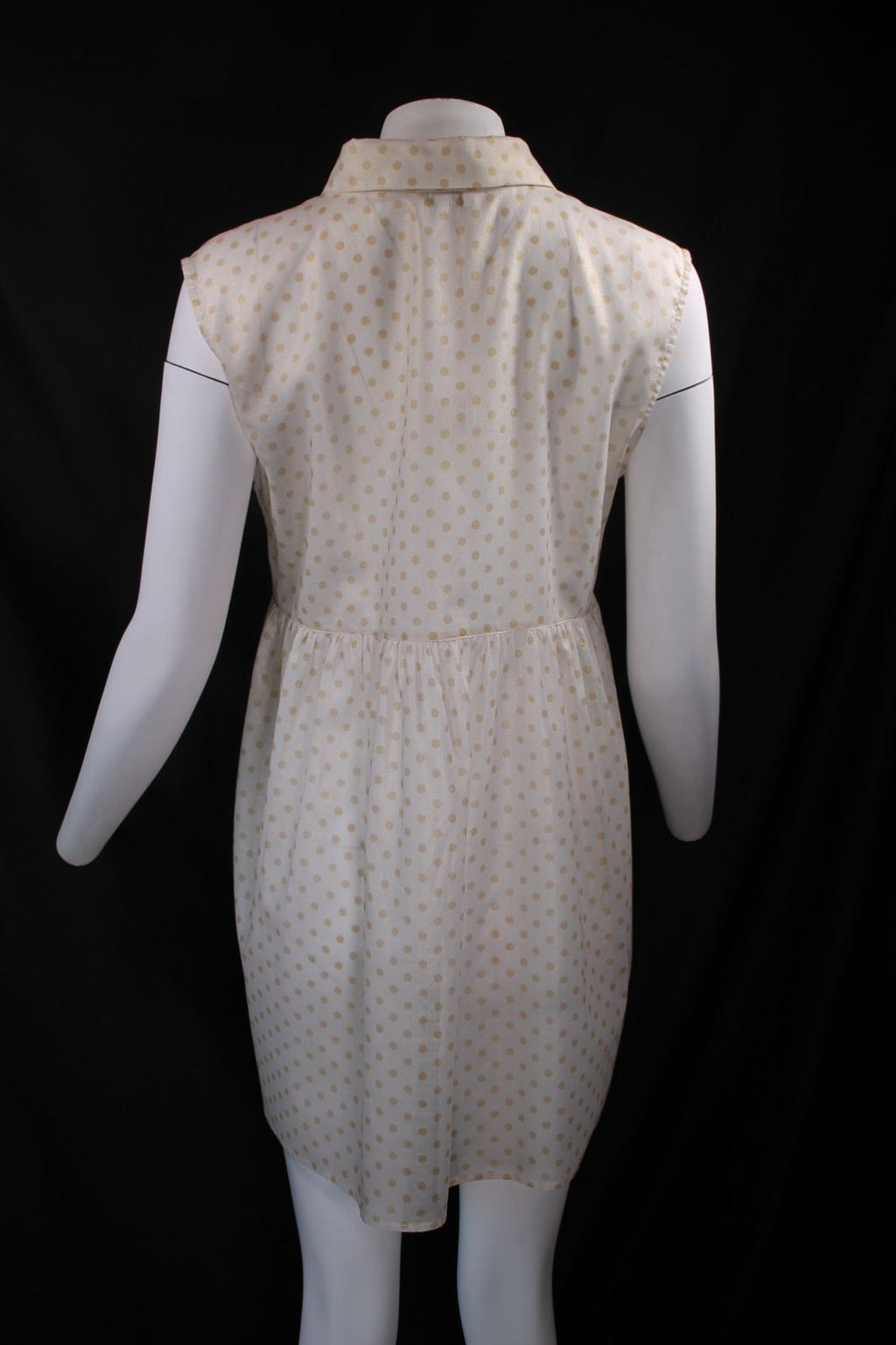 Anna Rachele Μακρύ Πουκάμισο Polka Dot | Εκρού Αμάνικο Shirt Dress