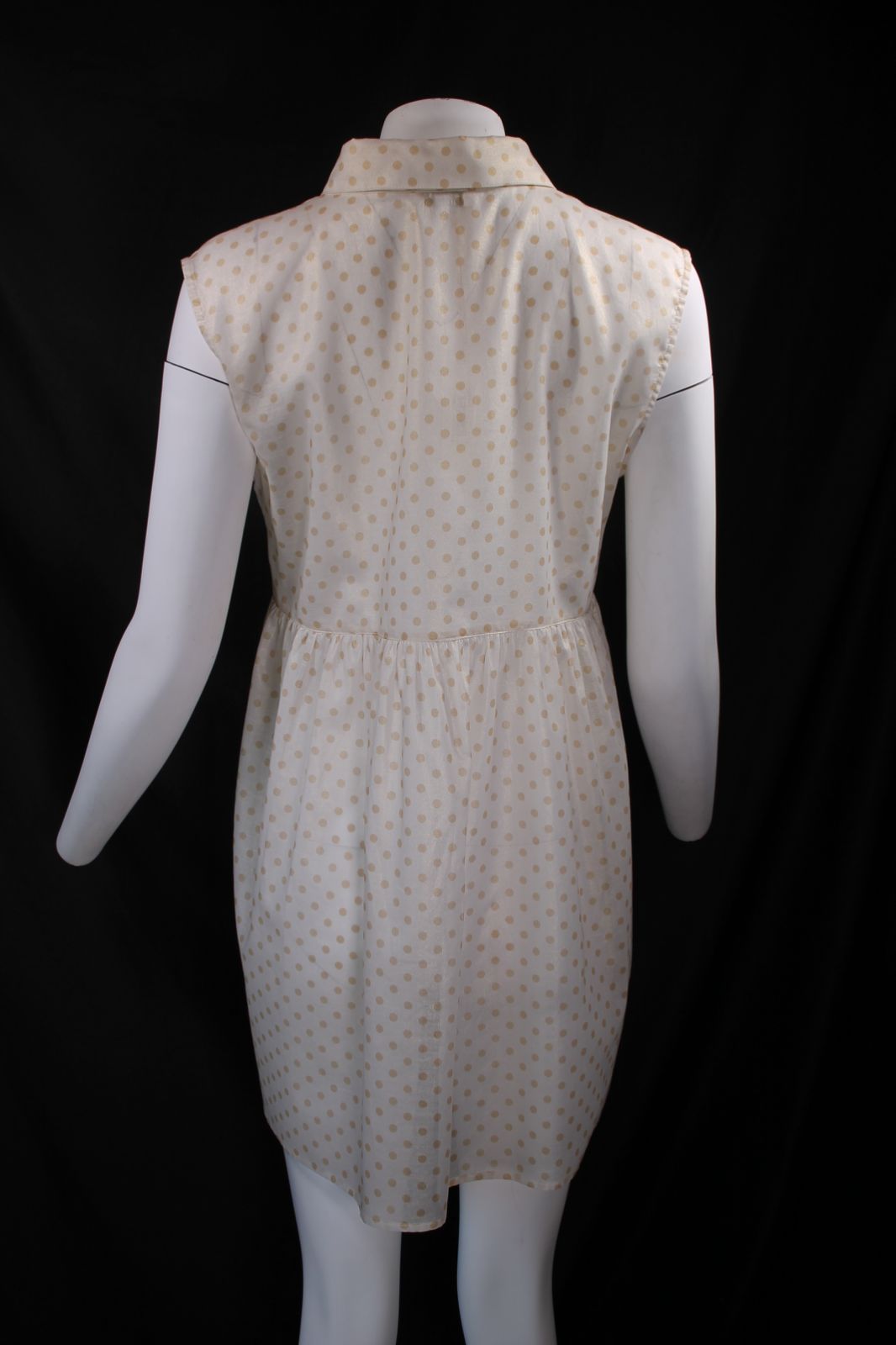 Anna Rachele Μακρύ Πουκάμισο Polka Dot | Εκρού Αμάνικο Shirt Dress