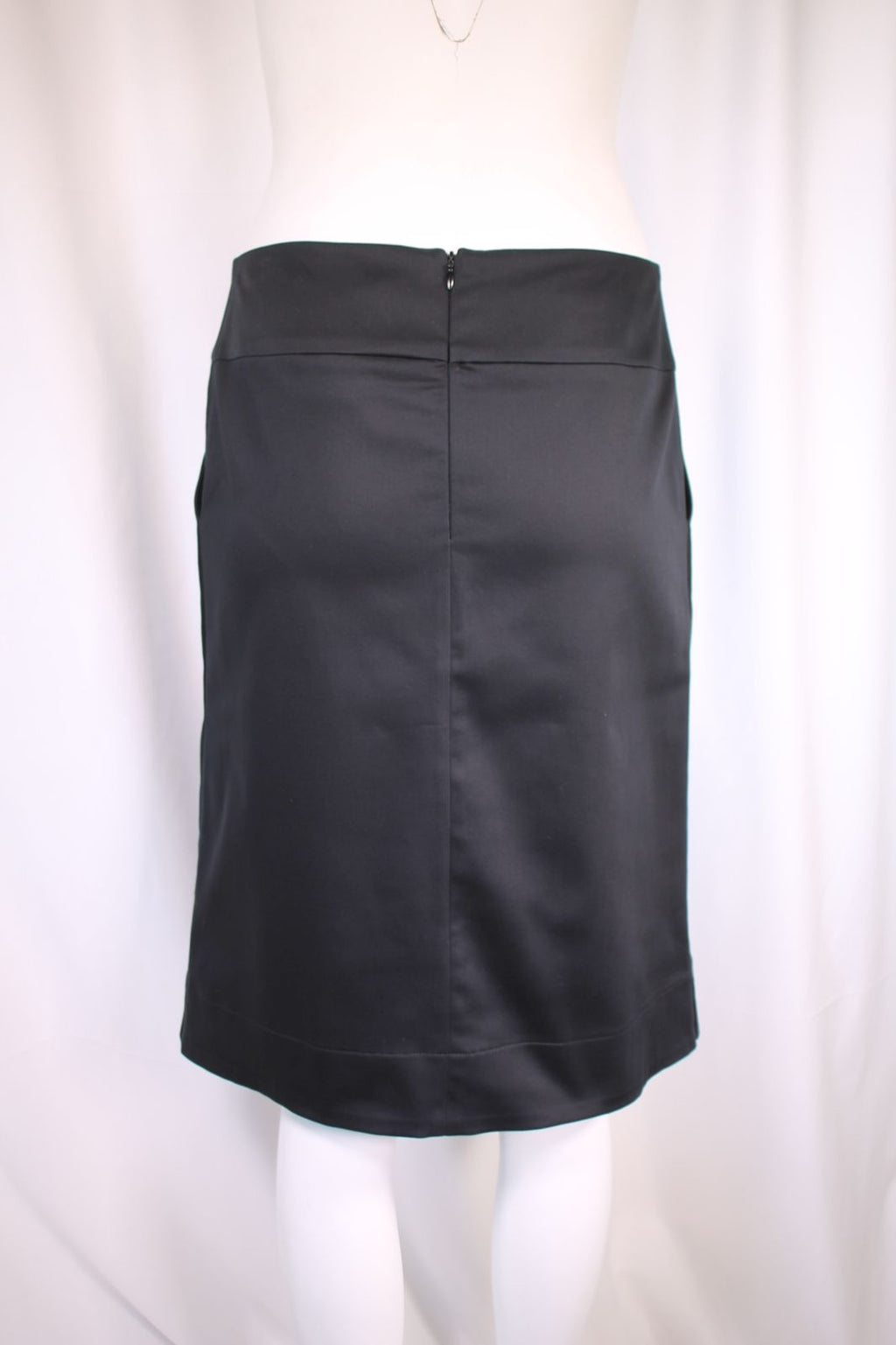 Tonet Μαύρη Φούστα Satin | Pencil Skirt Κλασική Κομψή Made in Italy